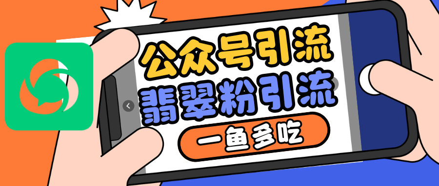 公众号低成本引流翡翠粉，高客单价，大力出奇迹一鱼多吃-梦清网创