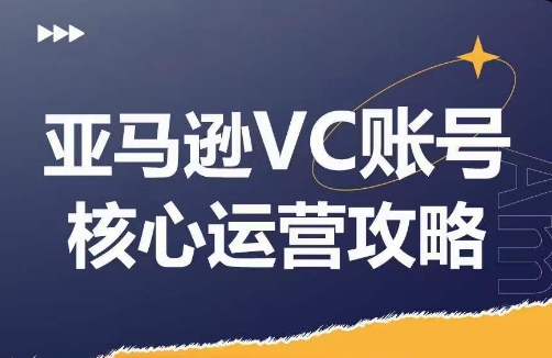 亚马逊VC账号核心玩法解析，实战经验拆解产品模块运营技巧，提升店铺GMV，有效提升运营利润-梦清网创