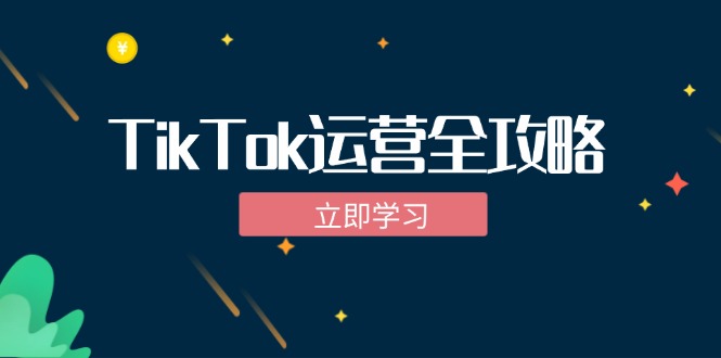 TikTok实战运营全攻略：从下载软件到变现，抖音海外版实操教程-梦清网创