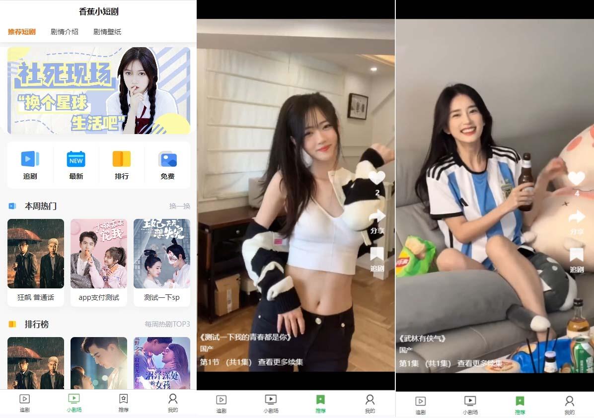 (8542期)小剧场短剧影视系统源码 全开源 带支付收益+会员机制+代理推广等模式【…-梦清网创